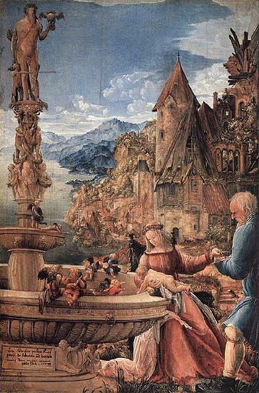 Albrecht Altdorfer Rest on The Flight into Egypt oil painting image
